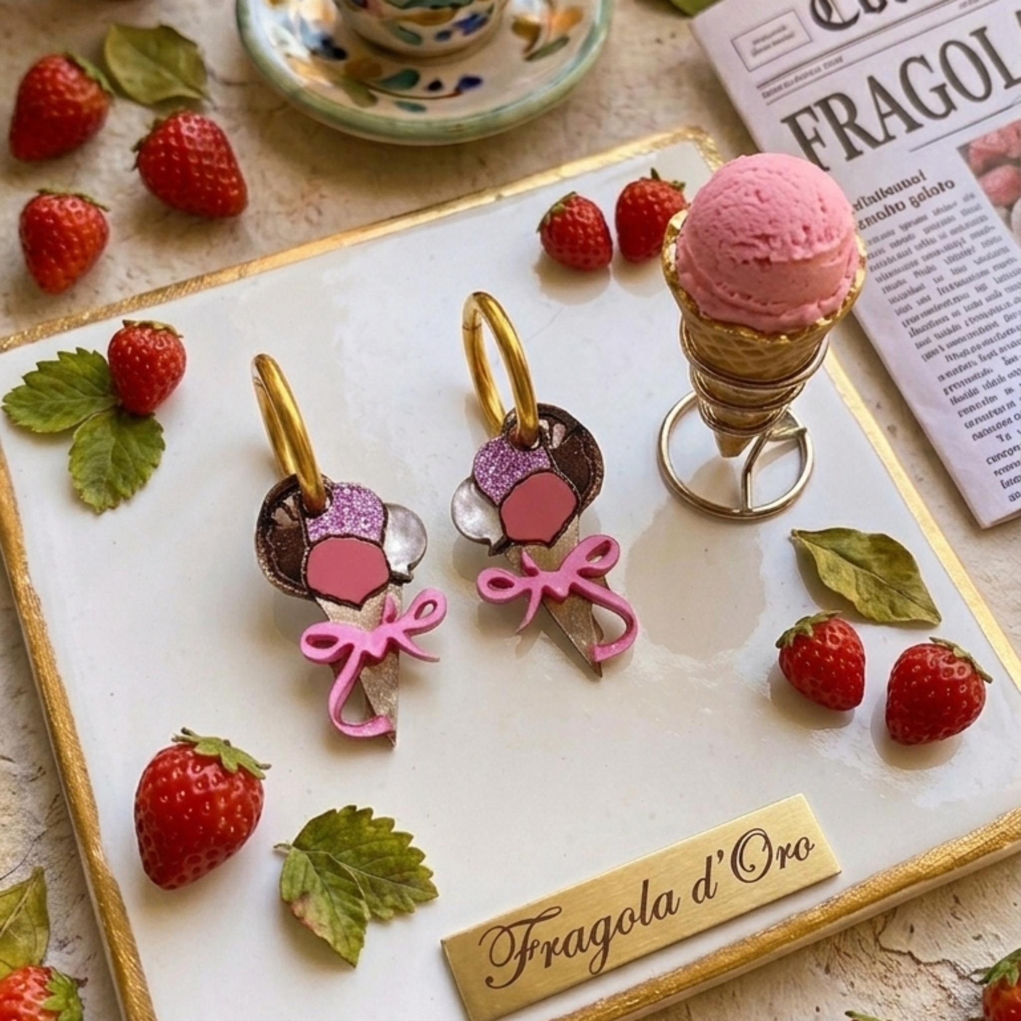 Gelato de fresa